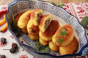 Зразы картофельные с белыми грибами
